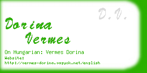 dorina vermes business card